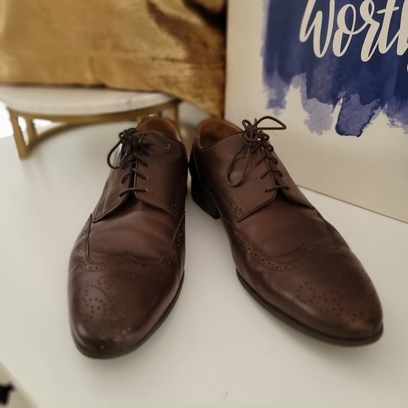 Bally Men's Normal Brown Wing Tip Oxford Dress Shoes Size 12 Great Condition - Picture 12 of 12